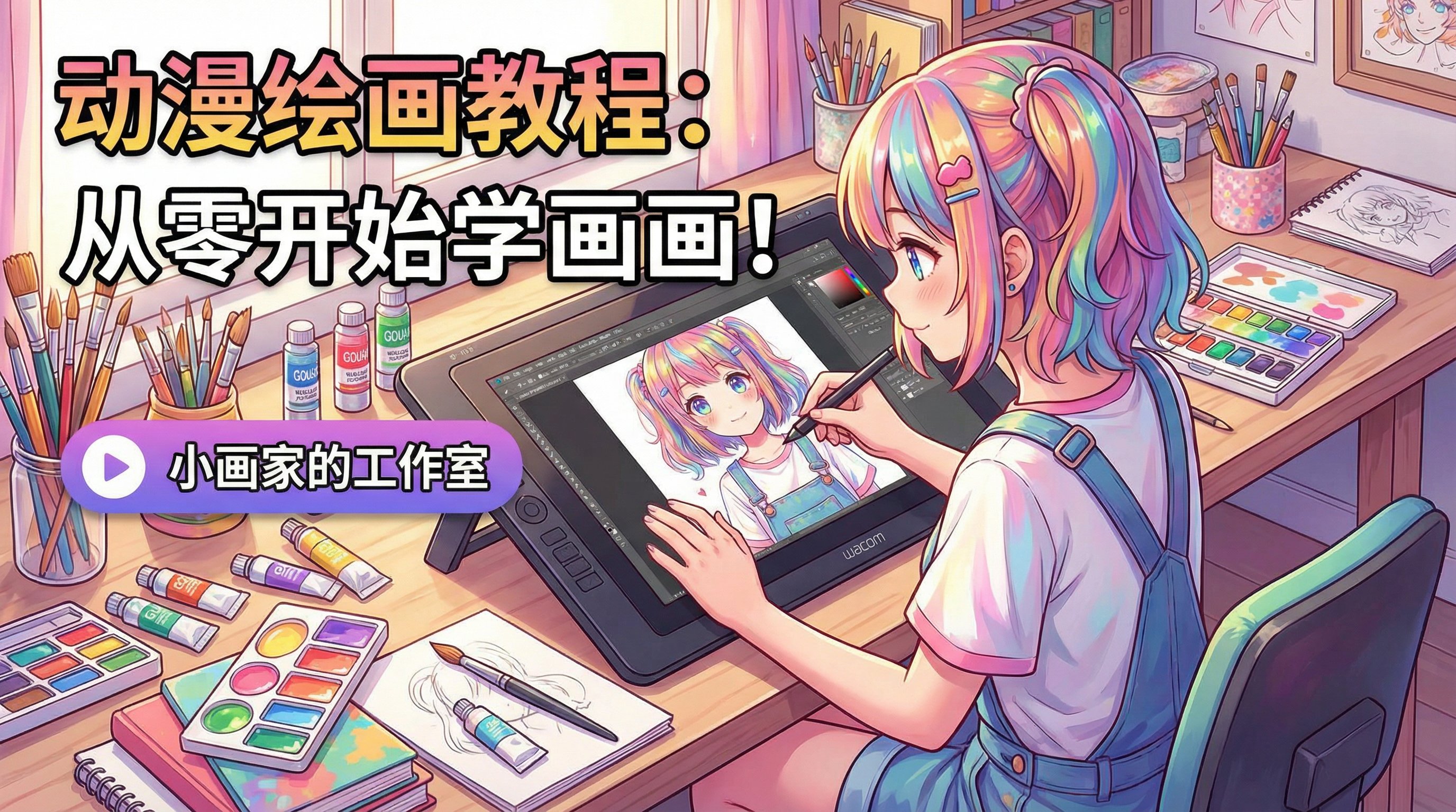 蜜桃传媒绘画教程视频